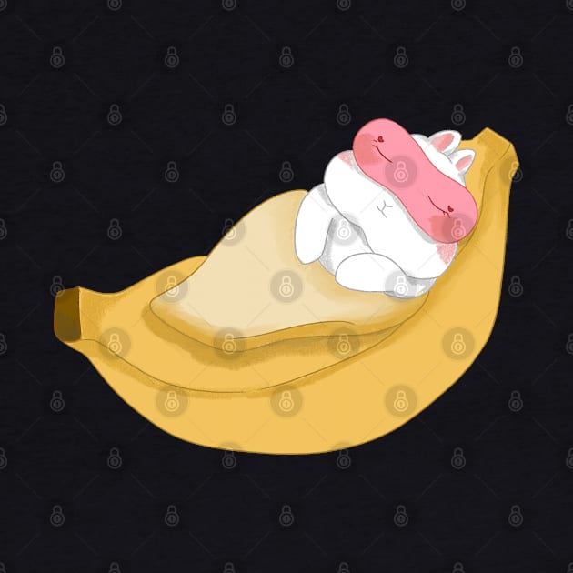 Sleppy Bunny inside the Banana Bed _ Bunniesmee by GambarGrace